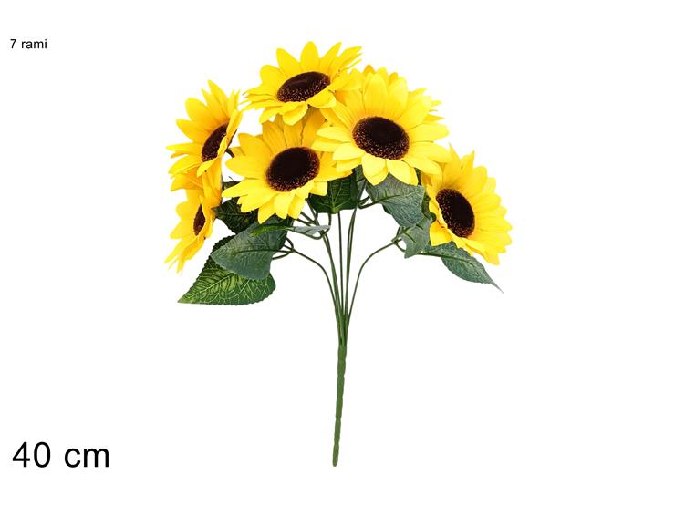 MAZZO FIORI GIRASOLE 7 RAMI CM 40