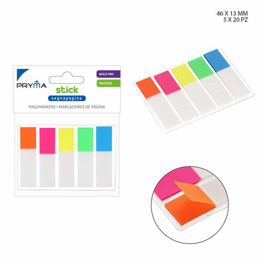 PRYMA stick segnapagina 46x13cm 100ff 5pz