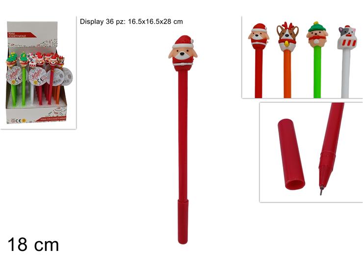 NATALIZIA PENNA CON SOGGETO 18CM