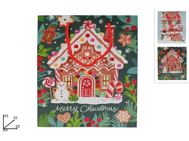 NATALIZIA busta regalo 33x25x10cm