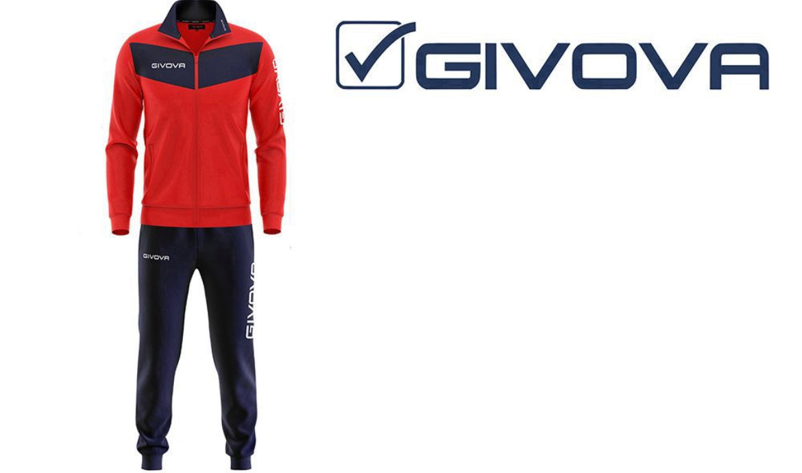 TUTA GIVOVA rosso/blu