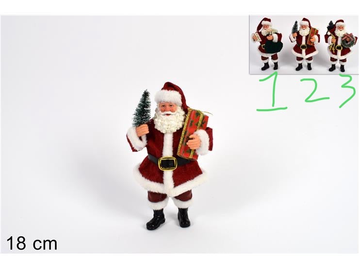 NATALIZIA babbo natale c/doni 18cm