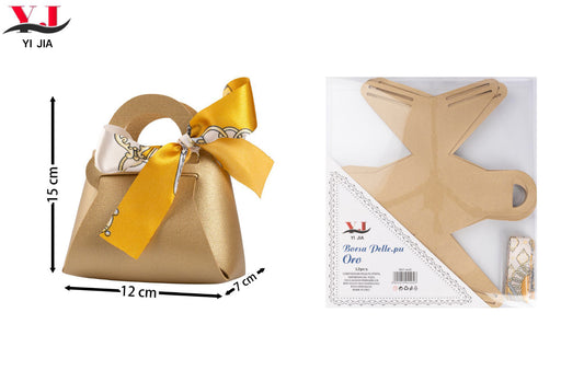 BOMBONIERE mini borsa pelle oro