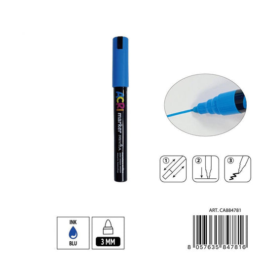 PRYMA marcatore acrilico 3mm N.106 blu