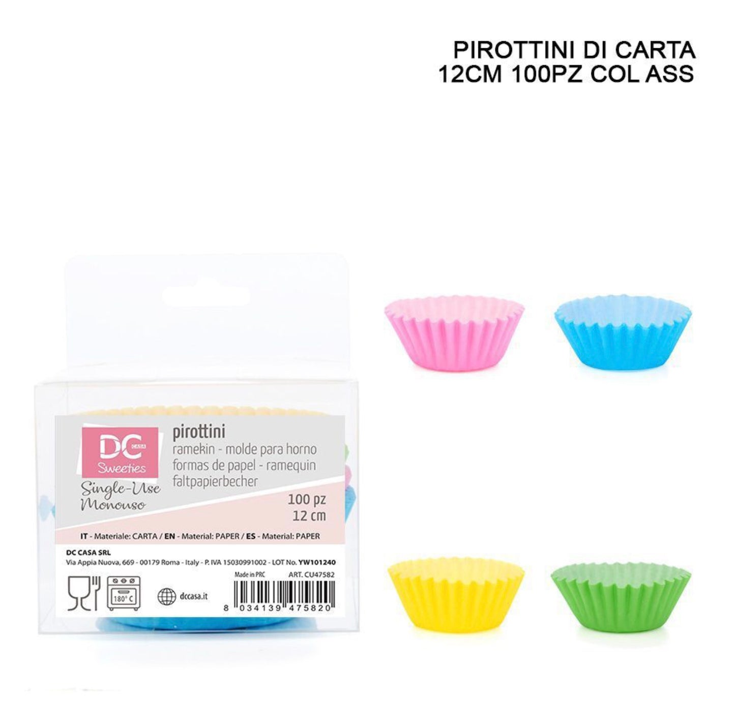 DC CASA pirottino carta 12cm 100pz