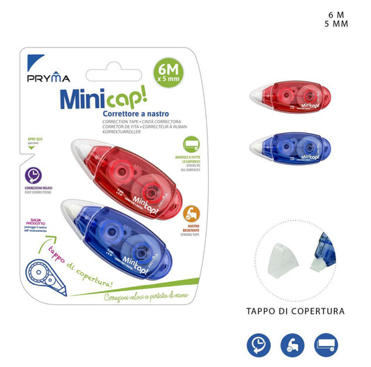 PRYMA correttore a nastro minicap 5mmx6m 2pz