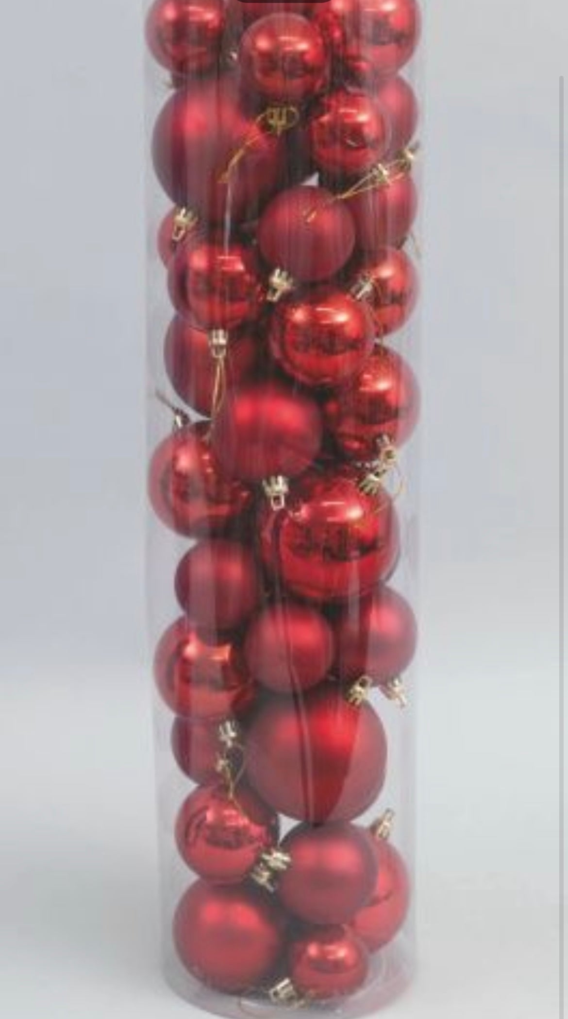 NATALIZIA sfere assortito cilindro 42pz