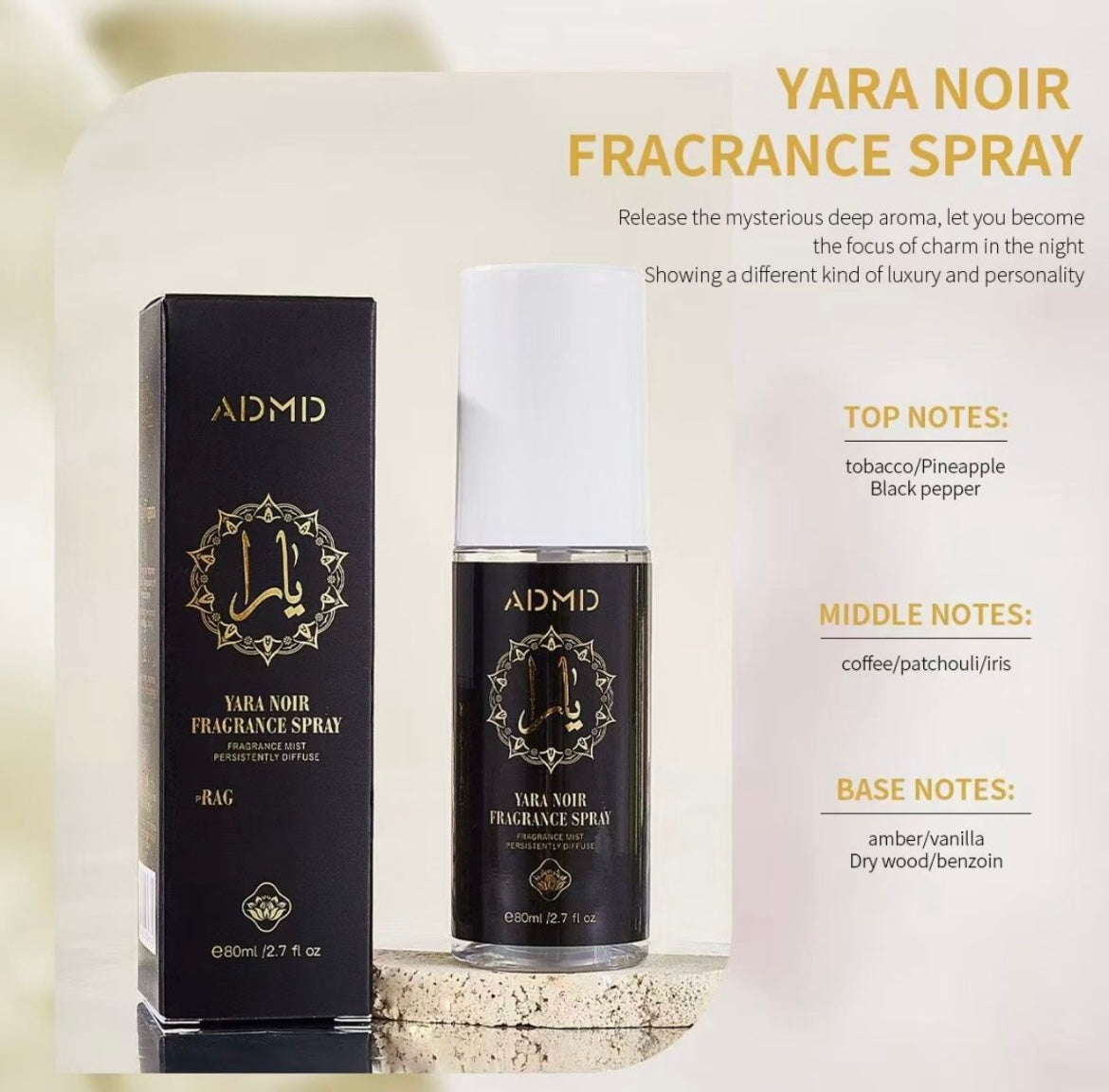 ACQUA Profumo 80ml YARA NOIR