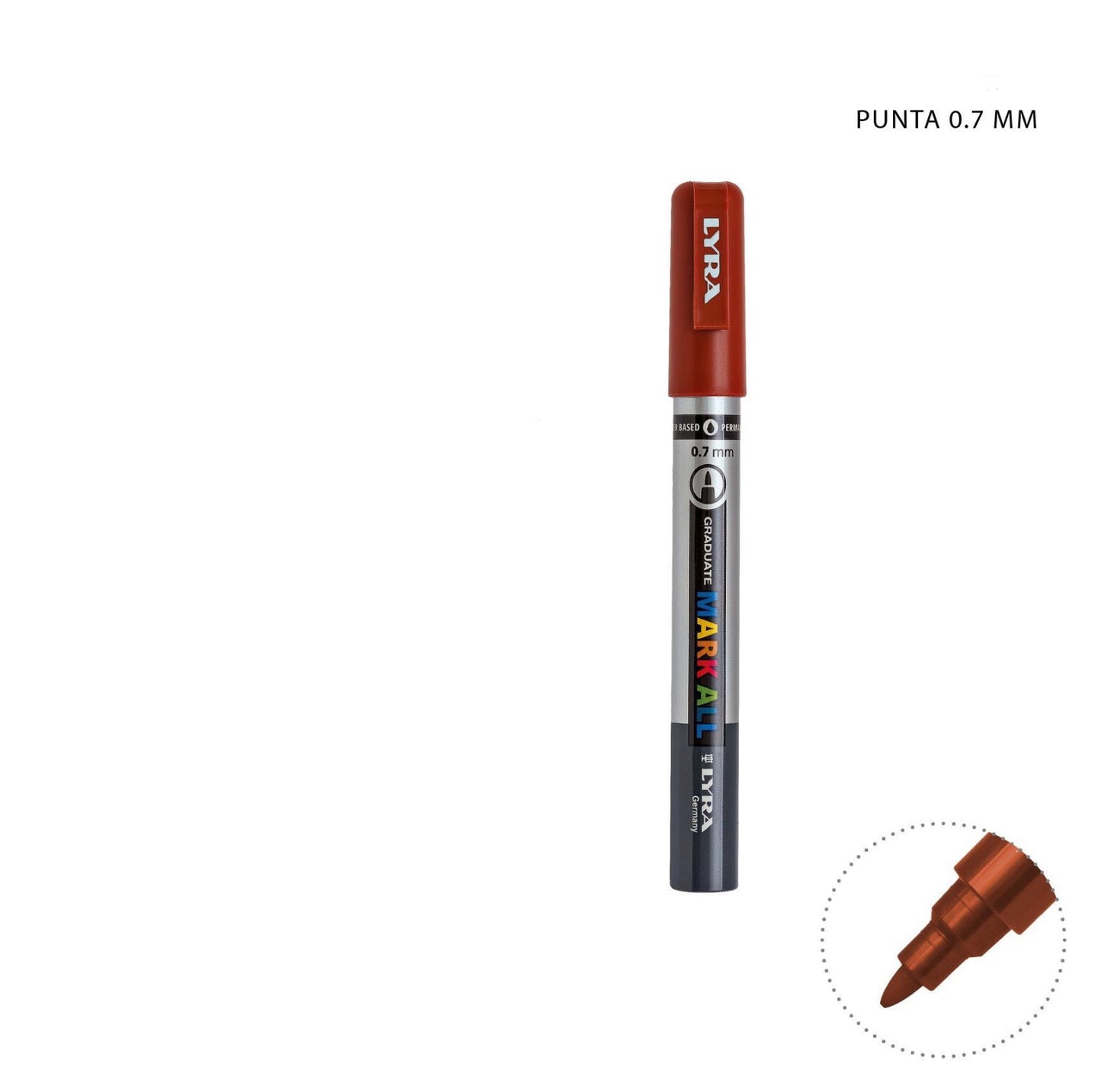 LYRA MARKALL pennello marrone punta 0,7mm