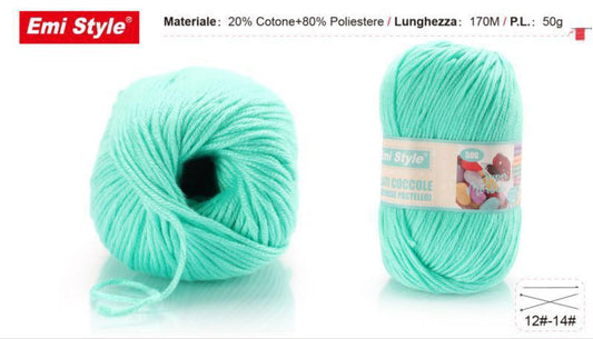 Filati coccole TURCHESE 50g