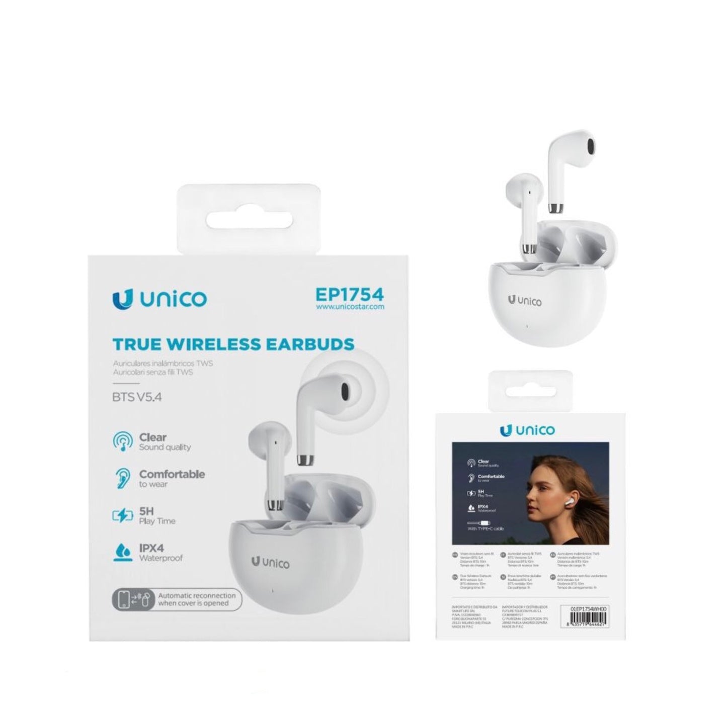 UNICO cuffie bluetooth TWS EP1754
