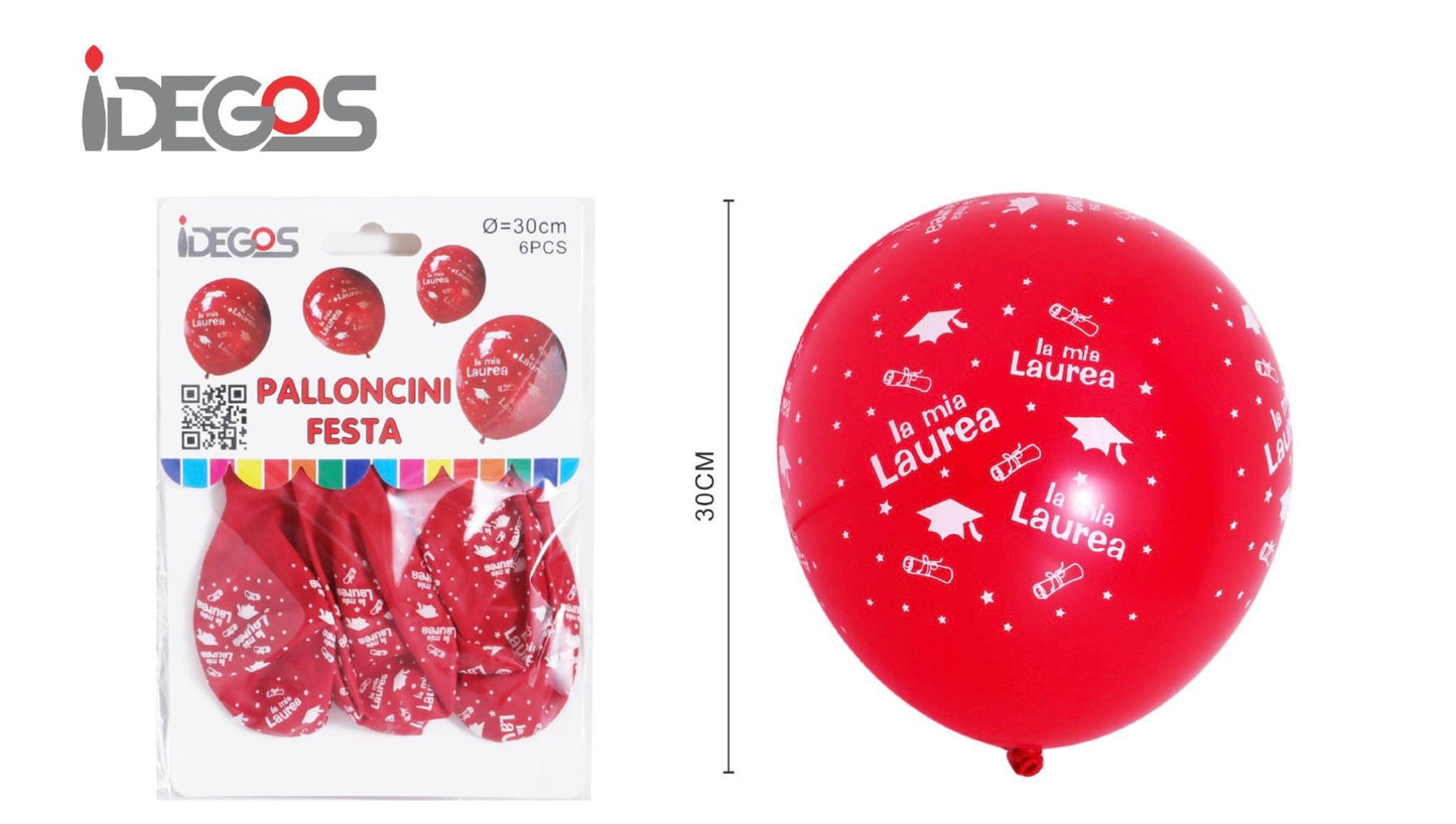 PALLONCINI per festa LAUREA 8pz