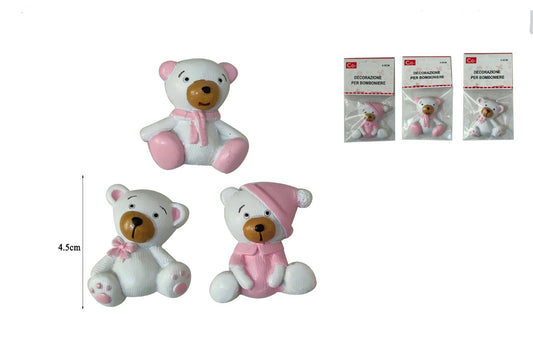 Bomboniere orso calamita rosa