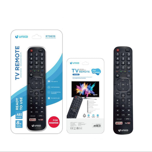 UNICO TV telecomando hisense RT9839