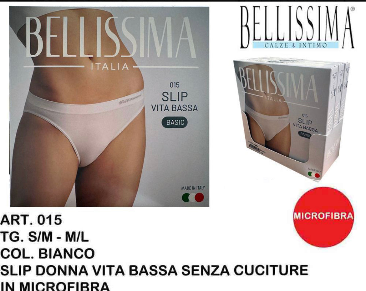 BELLISSIMA slip vita bassa bianco 015