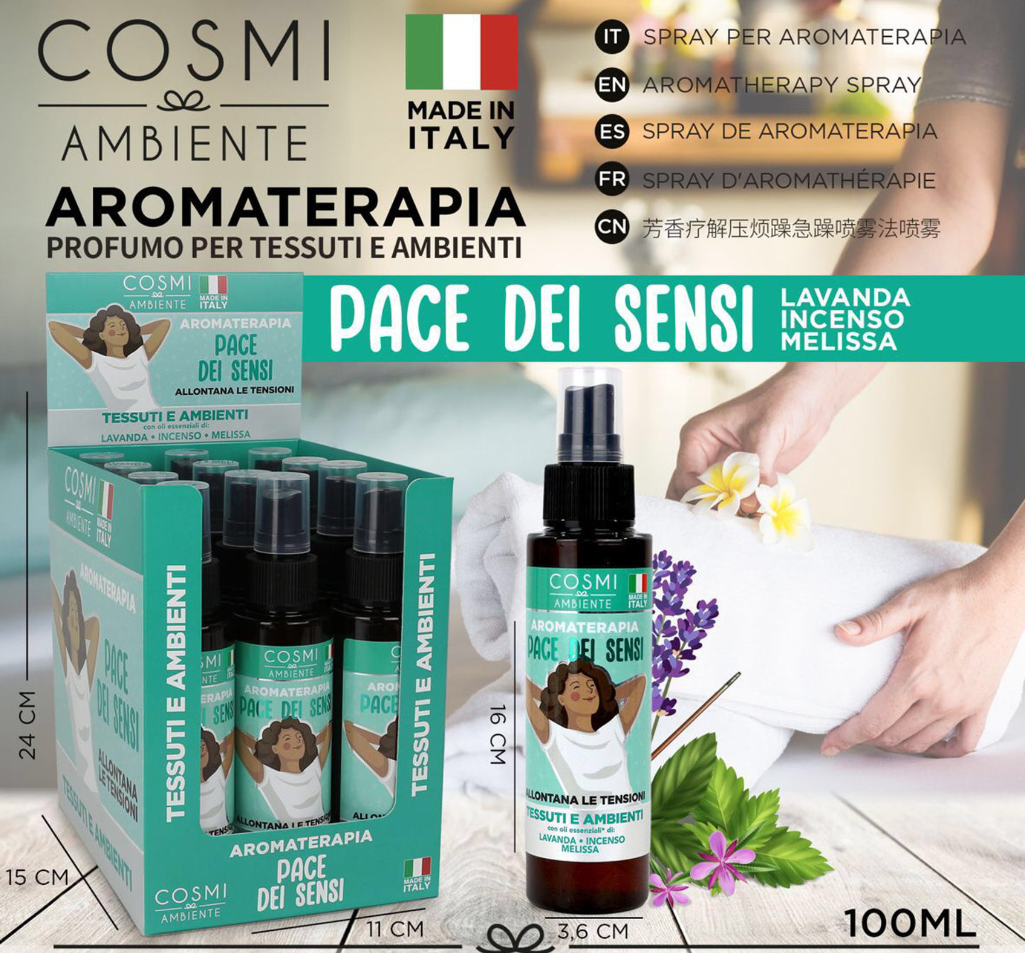 COSMI spray aromaterapia PACE DEI SENSI 100ml
