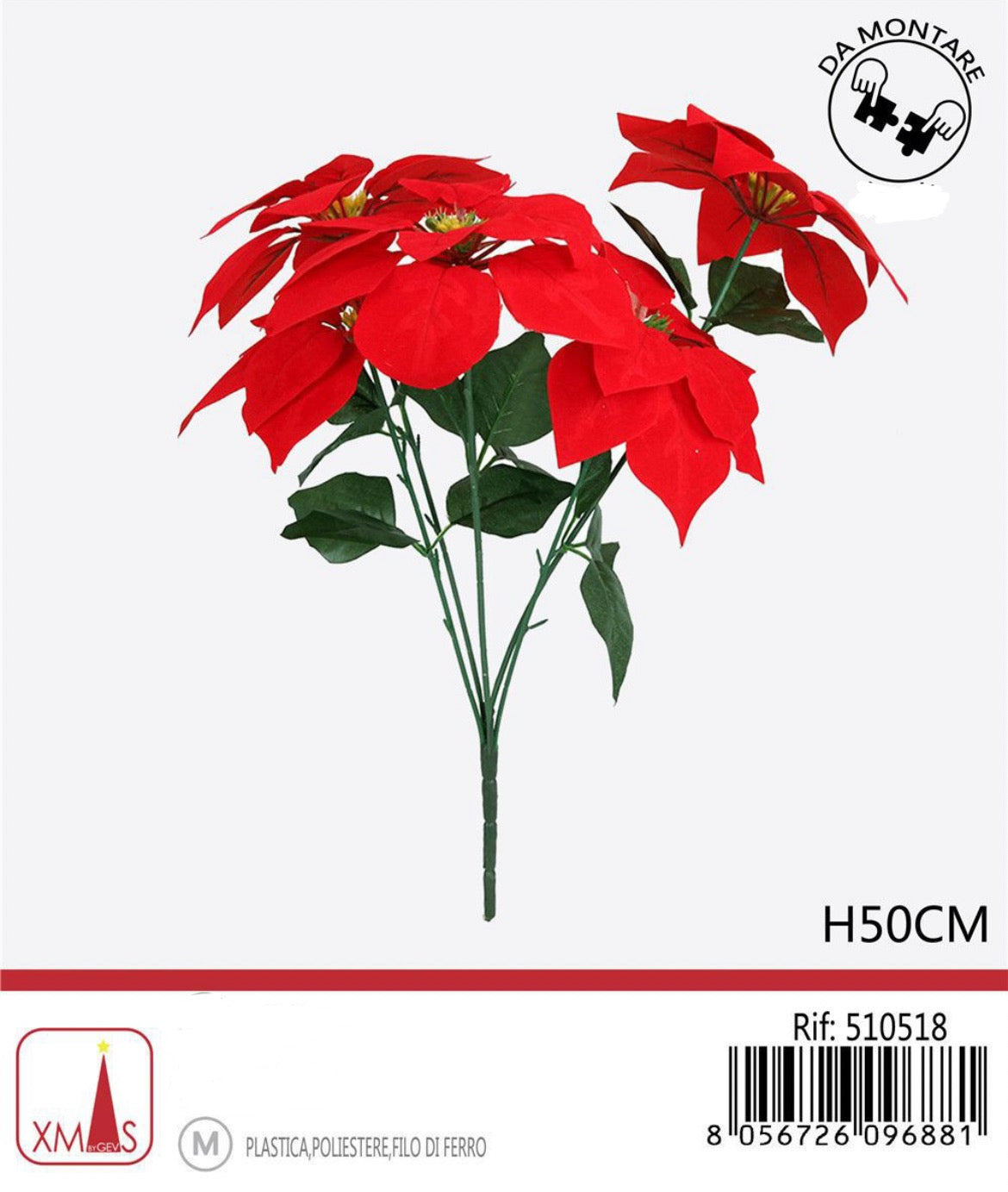 NATALIZIA stella di natale 50cm