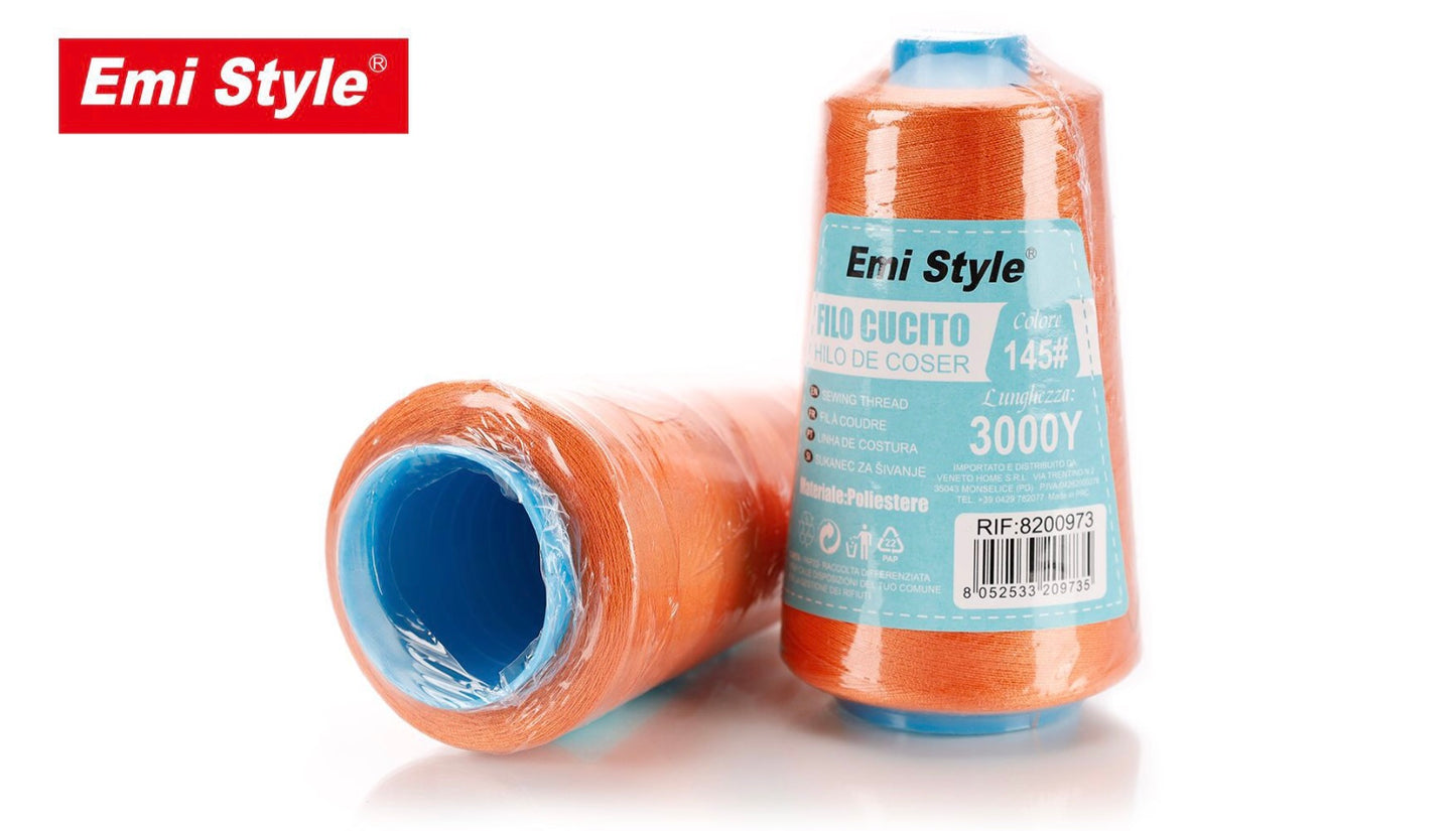 FILO cucito 3000y colori arancione 145#