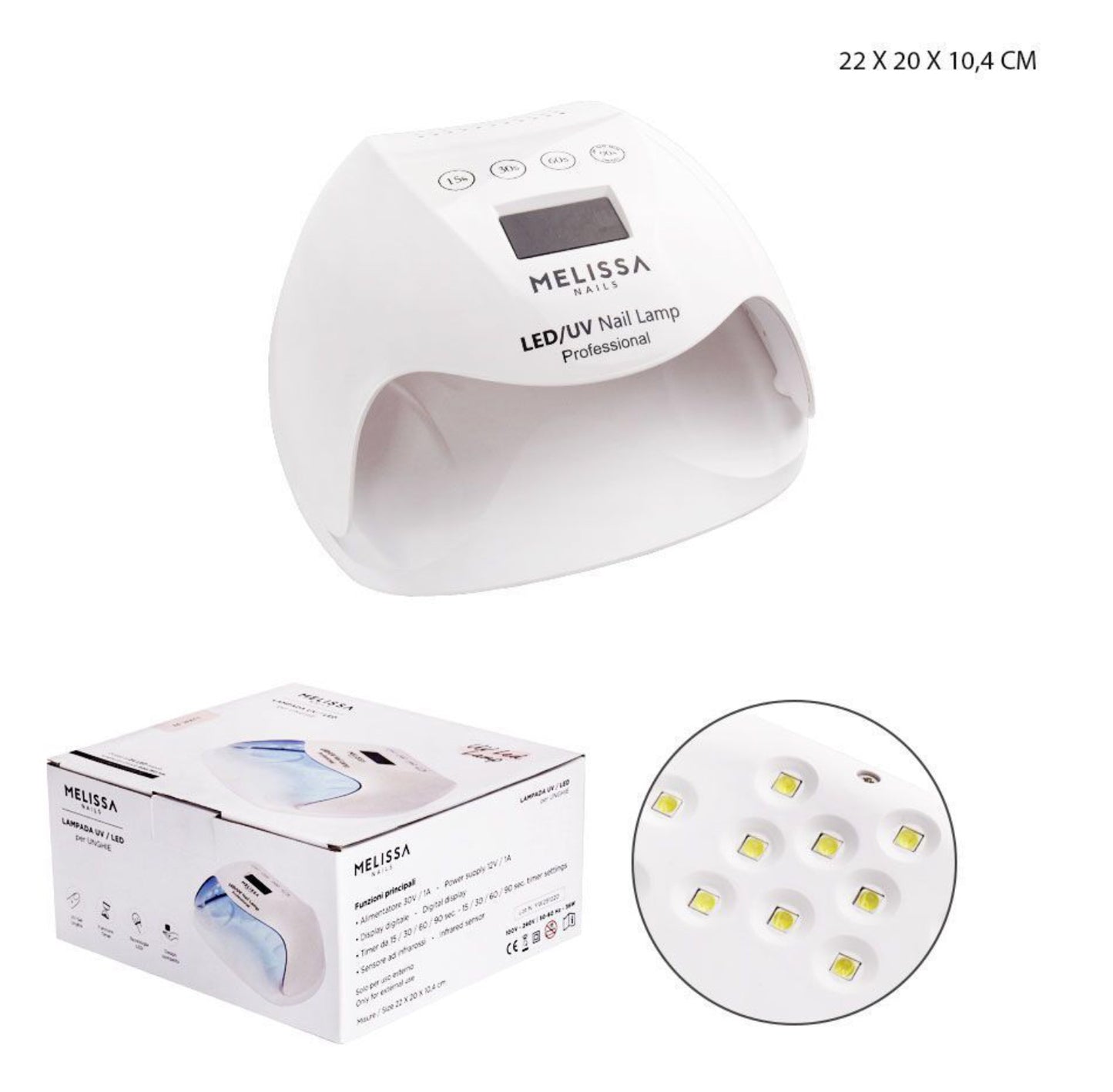 Melissa lampada uv/led 36W