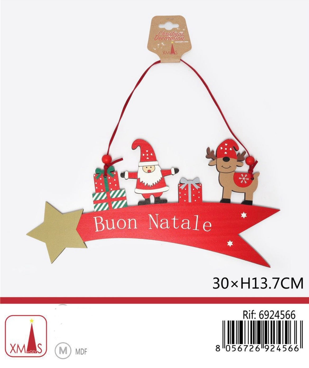 NATALIZIA pendente stella cadente 30xH13.7cm