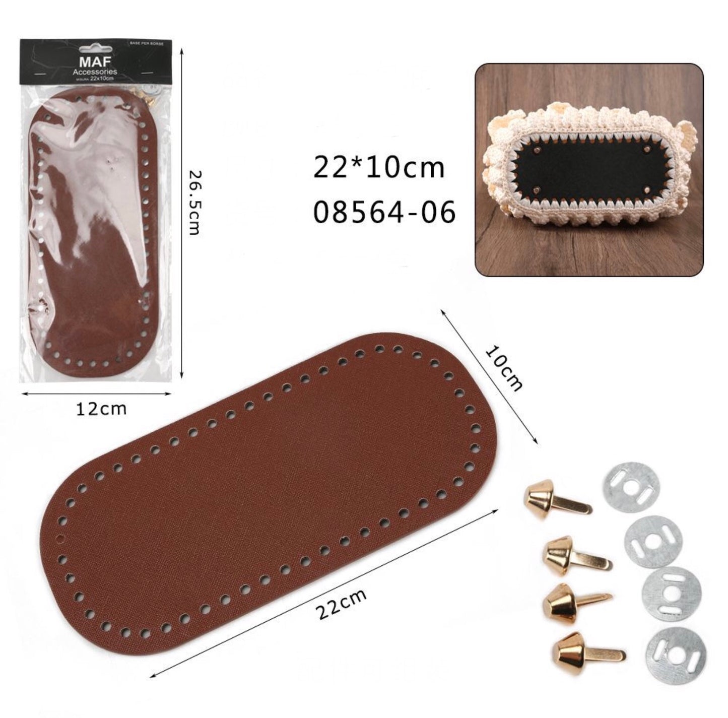 BASE per borse 22x10cm ART:08564-06