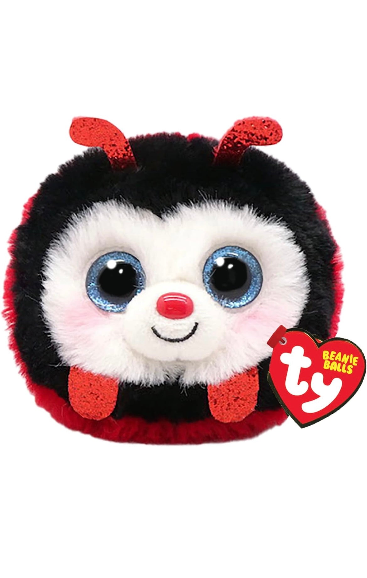 TY beanie balls Lzzy la coccinella