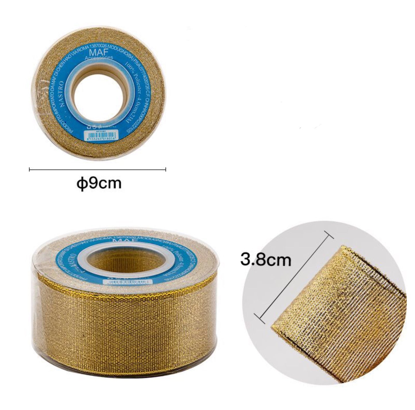 Nastro oro 4cmx23mt