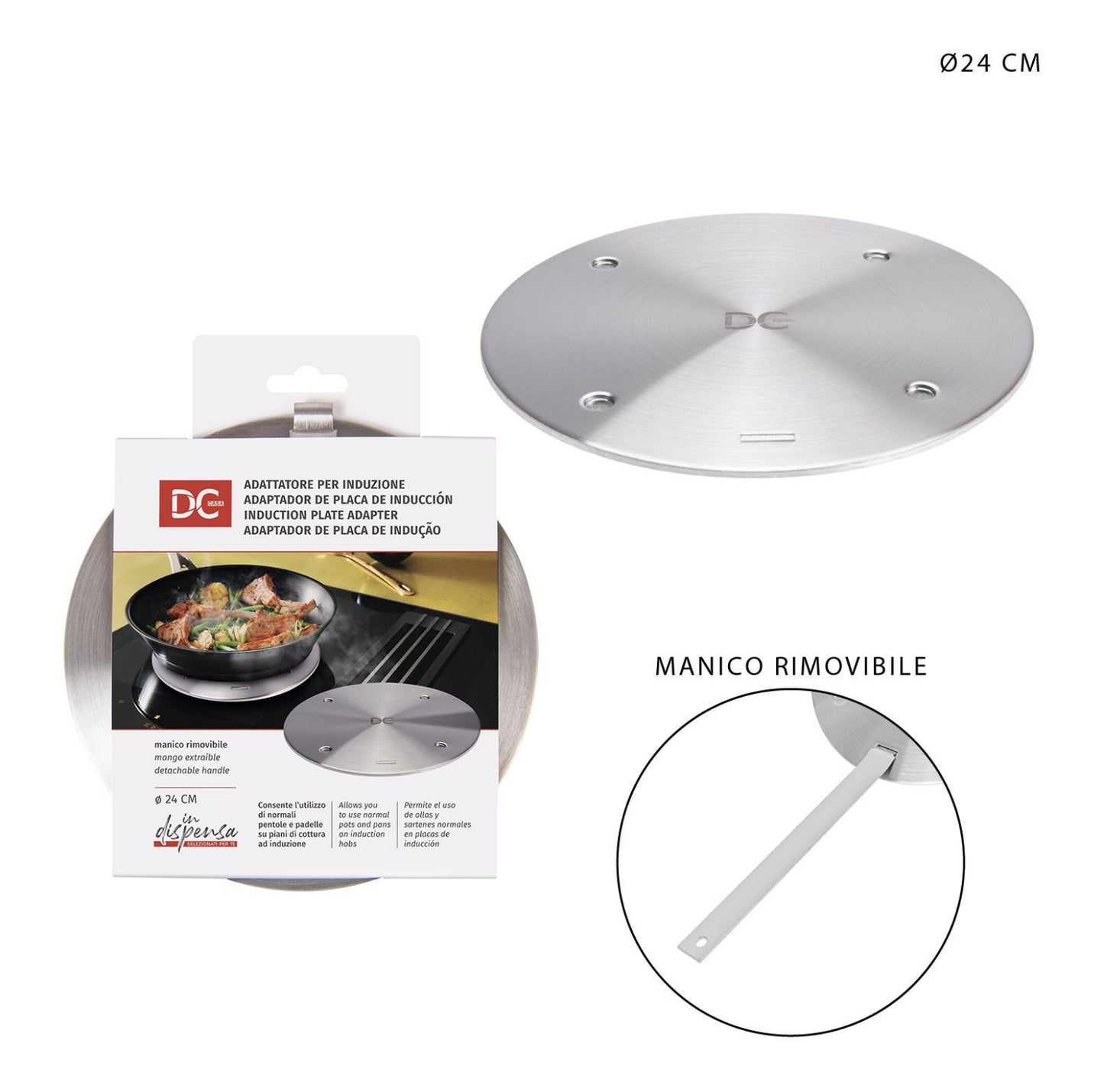 DC CASA adattatore per induzione 24cm