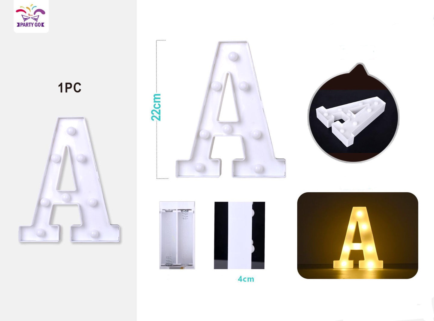Lettera "A" 22cm