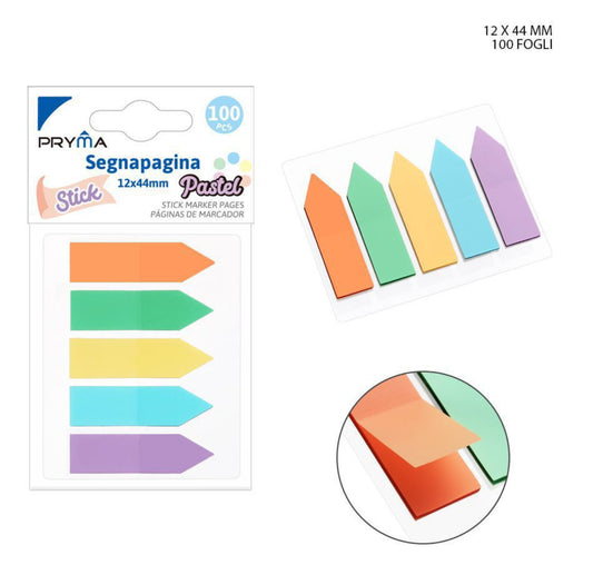 PRYMA stick segnapagina 100ff pastel