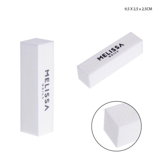 MELISSA block buffer per unghie 9,5x2,5cm bianco