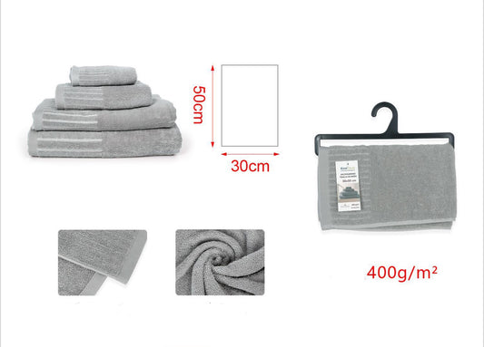 ASCIUGAMANO grigio chiaro 30x50cm