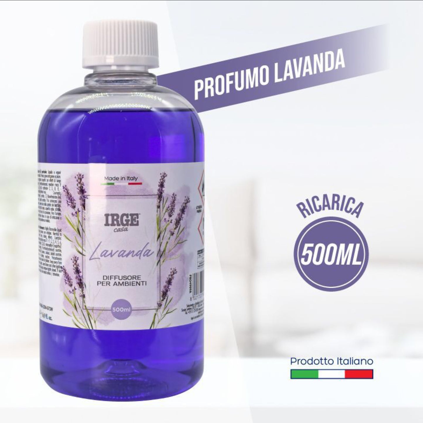 IRGE diffusore ricarica 500ml lavanda