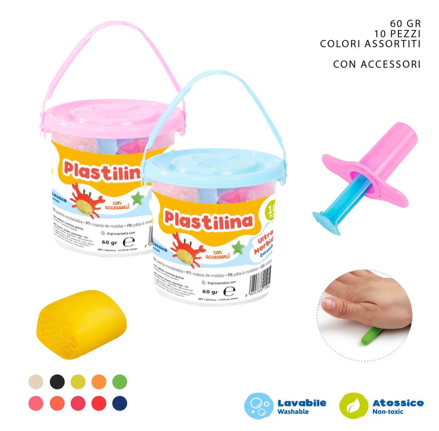 PRYMA plastilina colorata 6G 10pz