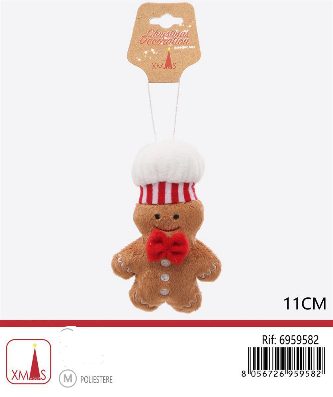 NATALIZIA pendente omino pan di zenzero 10cm