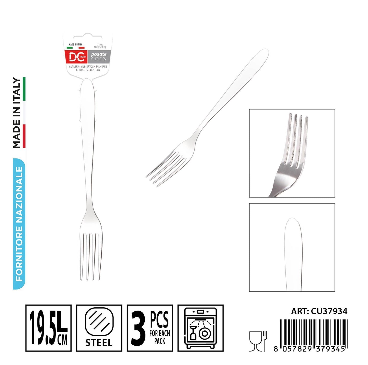 DC CASA forchetta 19,5cm 3pz