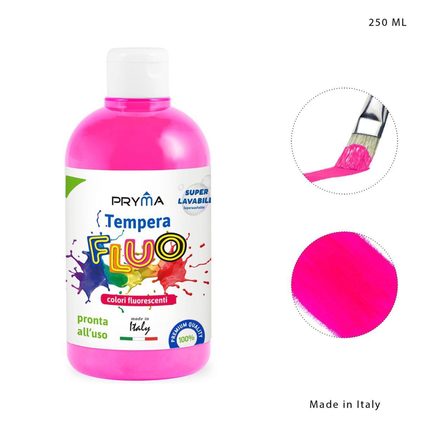 PRYMA tempera 250 ml FUCSIA FLUO