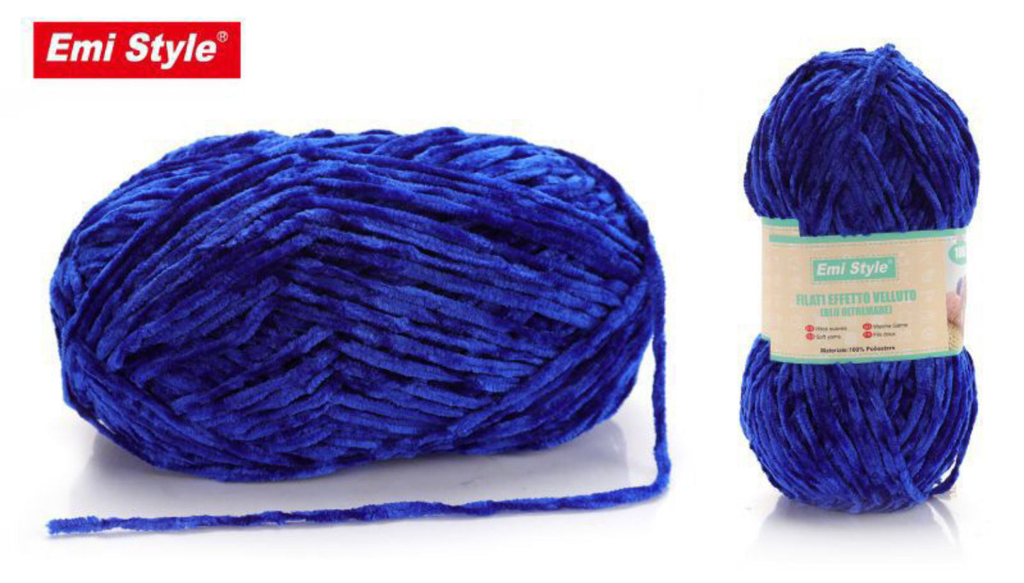 FILATI effetto velluto blu oltremare 100g