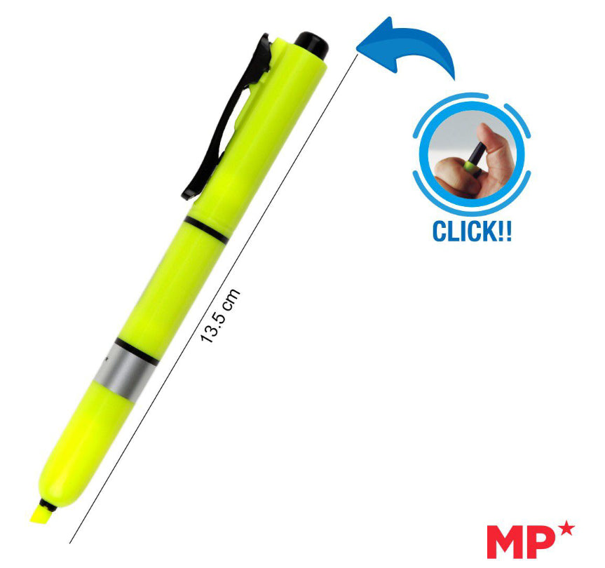 MP Evidenziatore a scatto giallo