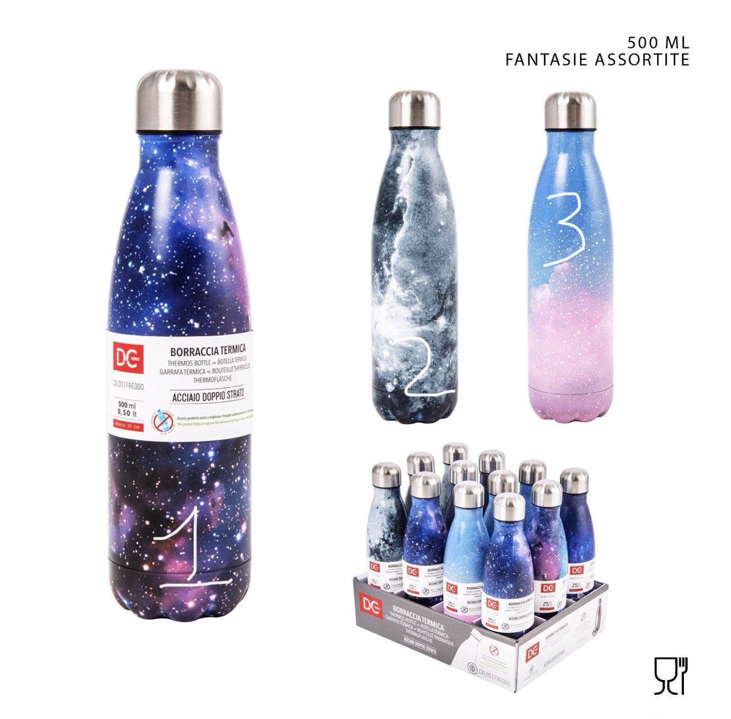 DC CASA borracia termica acciaio 500ml