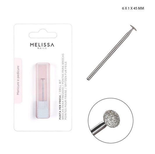 MELISSA punta fresa acciaio 6x1x45mm