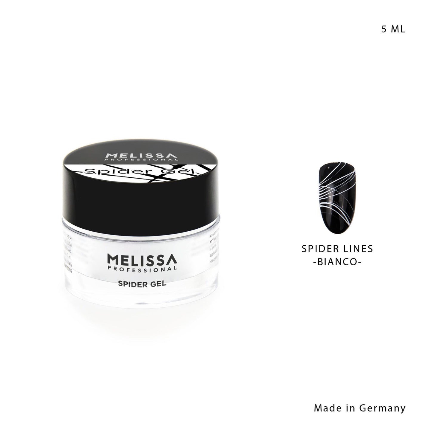 MELISSA Gel color spider lines 5ml bianco