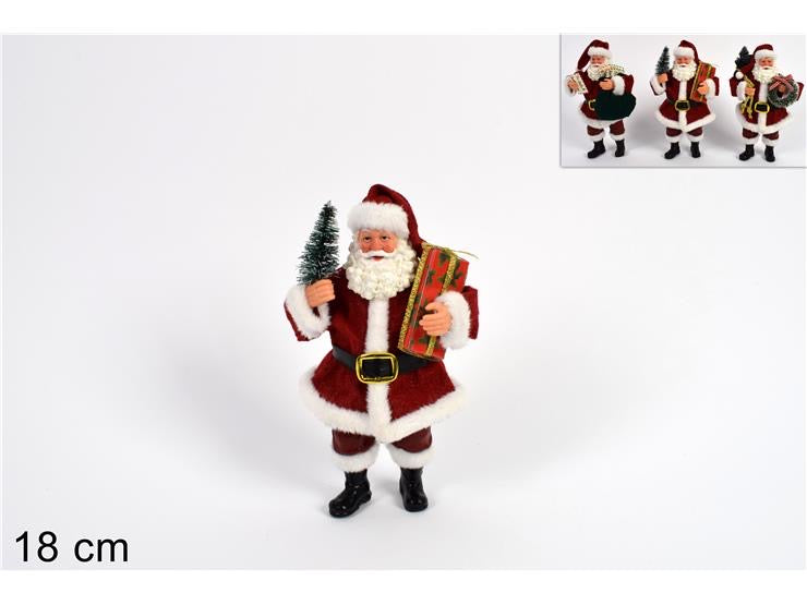 NATALIZIA babbo natale c/doni 18cm