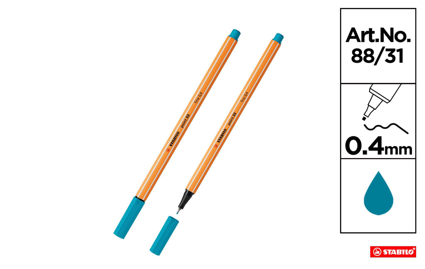 Stabilo fineliner Point 0,4mm azzurro chiaro 88/31