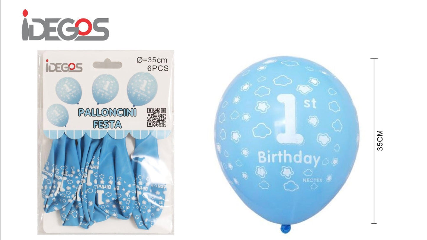 PALLONCINI per festa 1 6pz