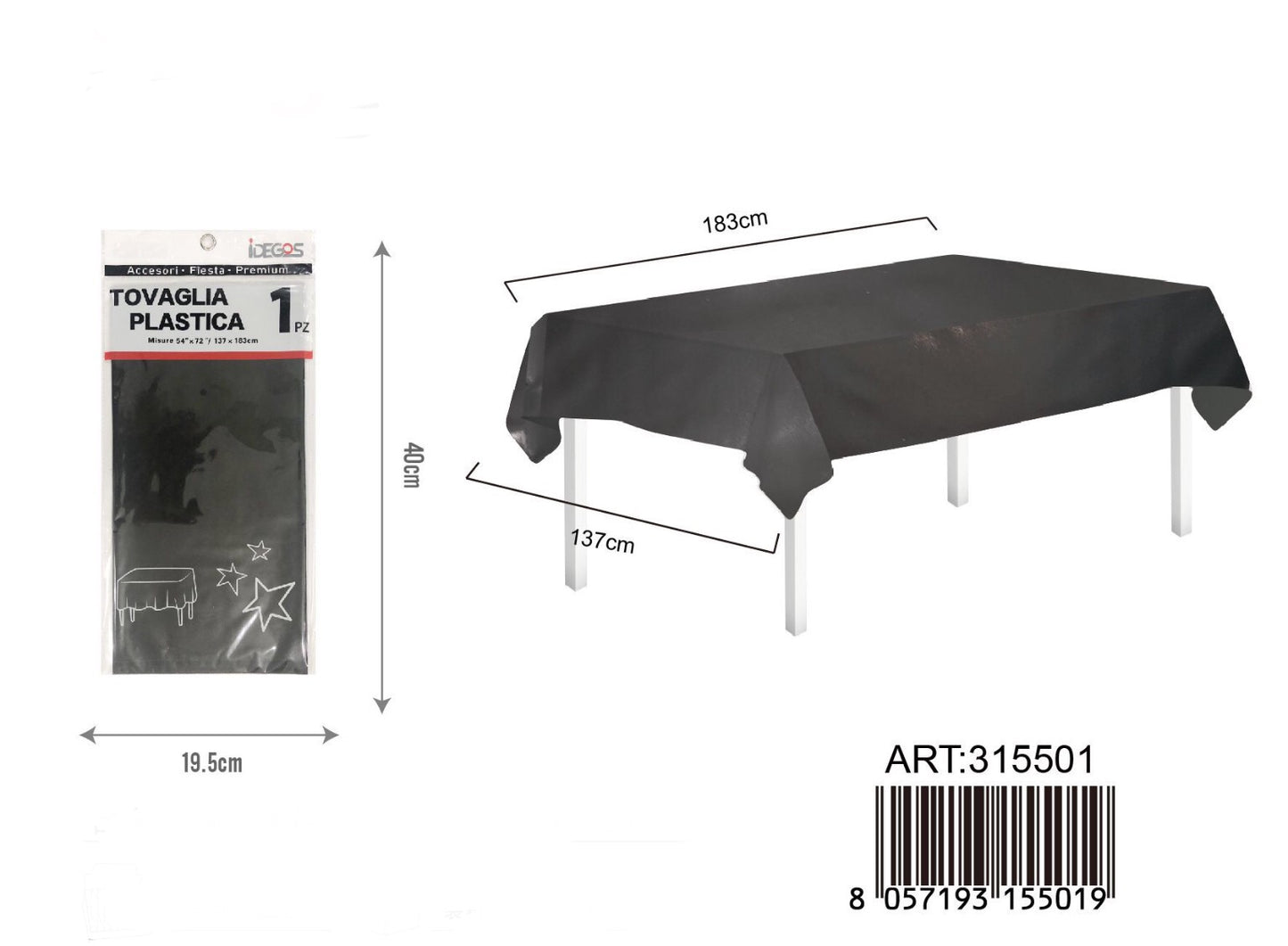 TOVAGLIA plastica 137x183cm
