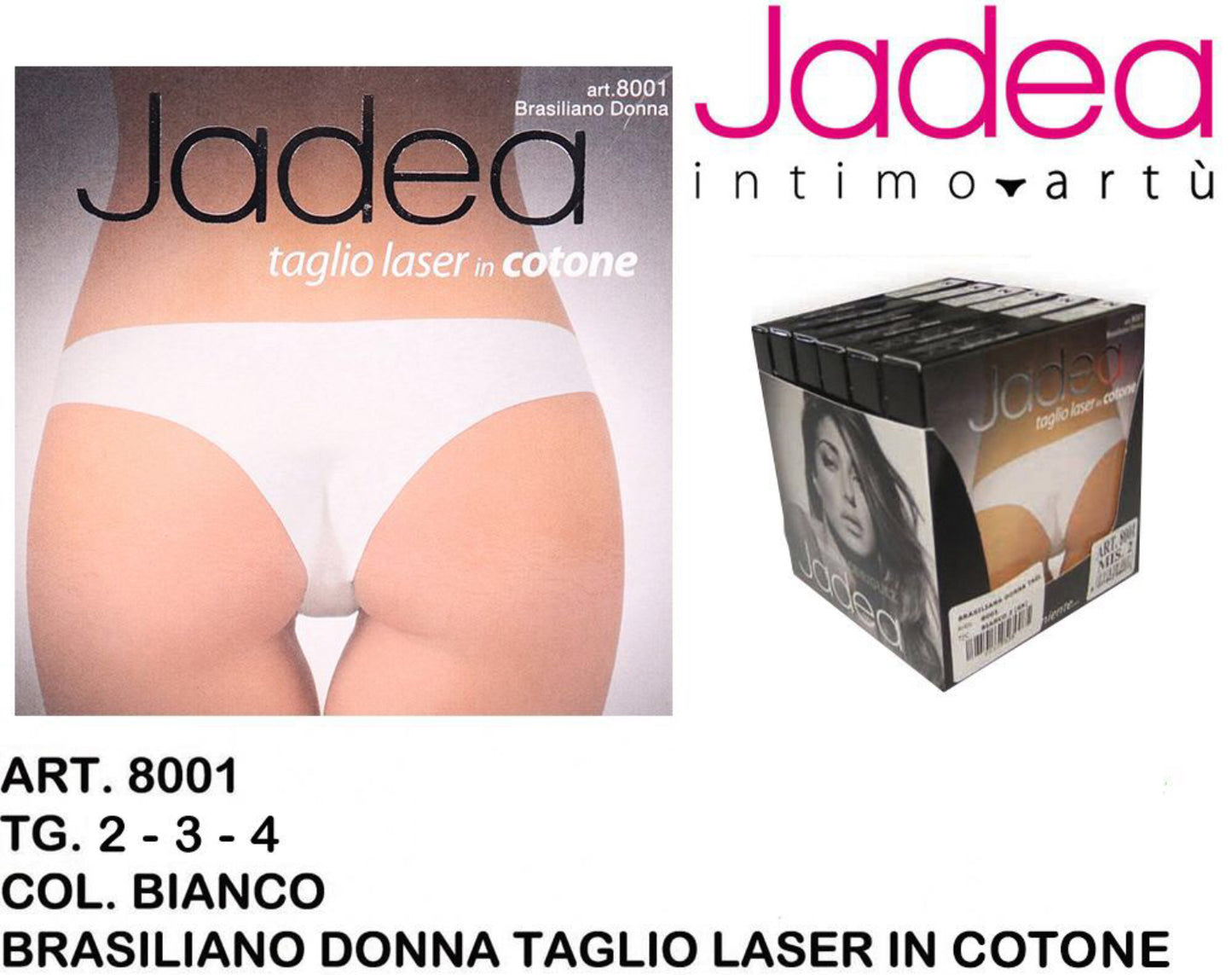 JADEA brasiliano taglio laser cotone bianco art.8001