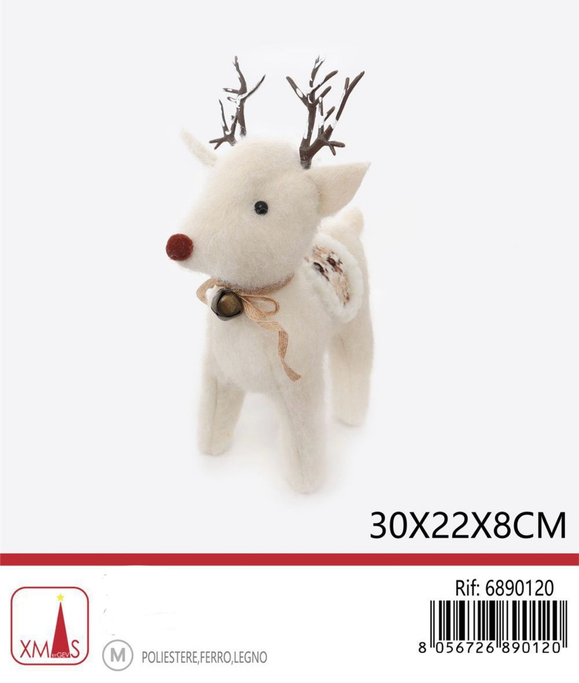 NATALIZIA renna 30x22x8cm