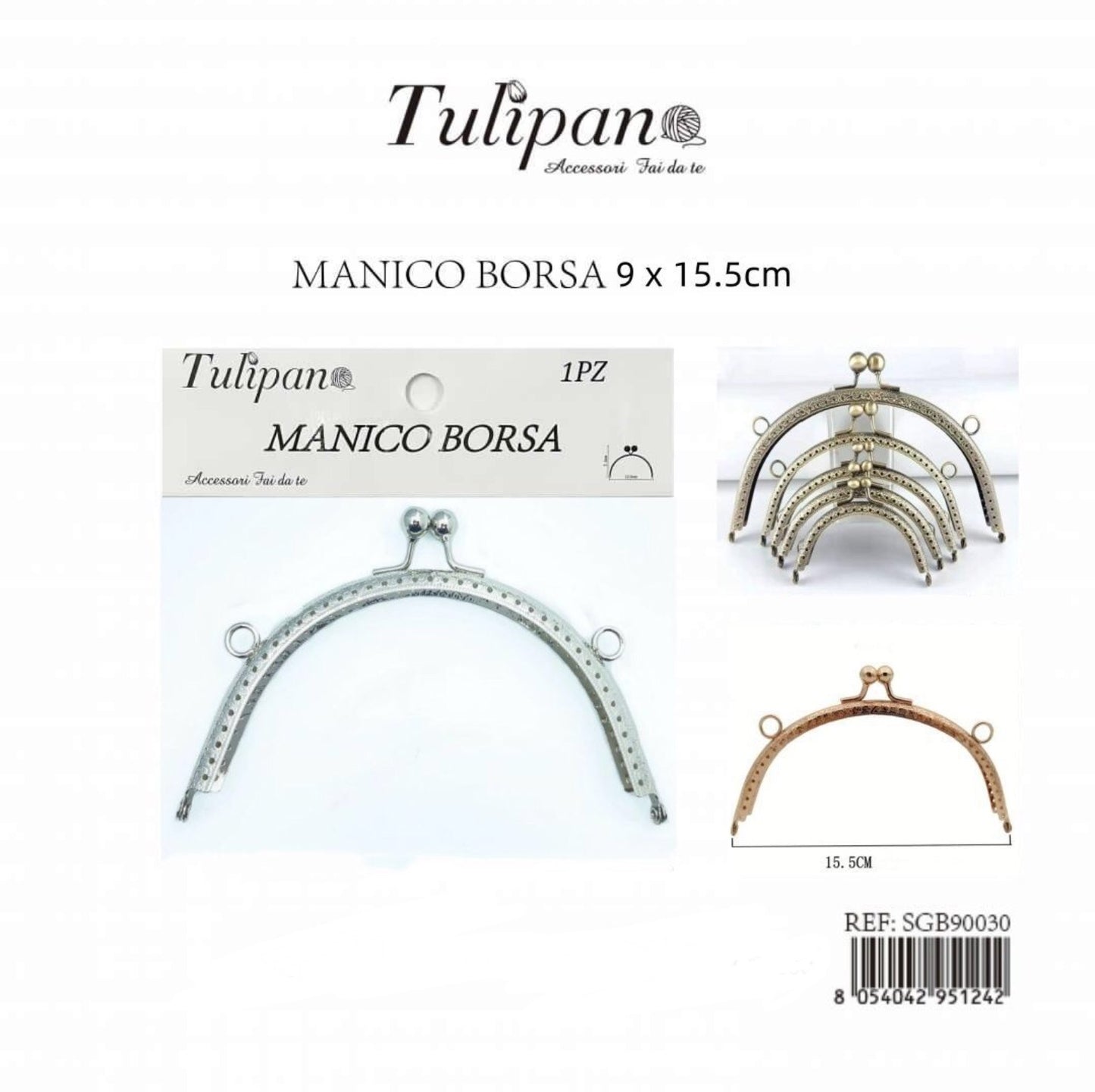 MANICO per borsa 9x15,5cm
