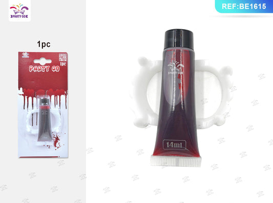 HALLOWEEN sangue finto 14ml+dentiere da vampiro
